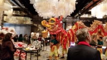 dragon and lion dance welcome