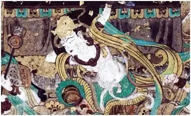 The dancer playing pipa backhand, Mogao Grottoes